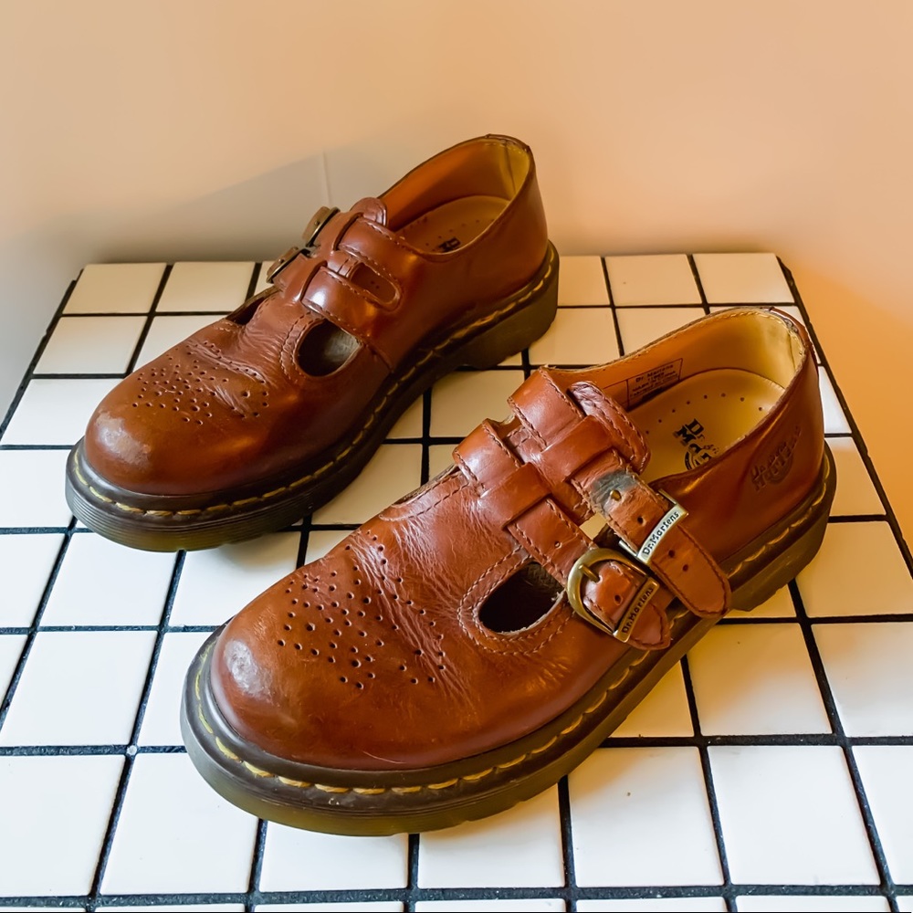 Mary Jane Dr. Martens strapped clogs